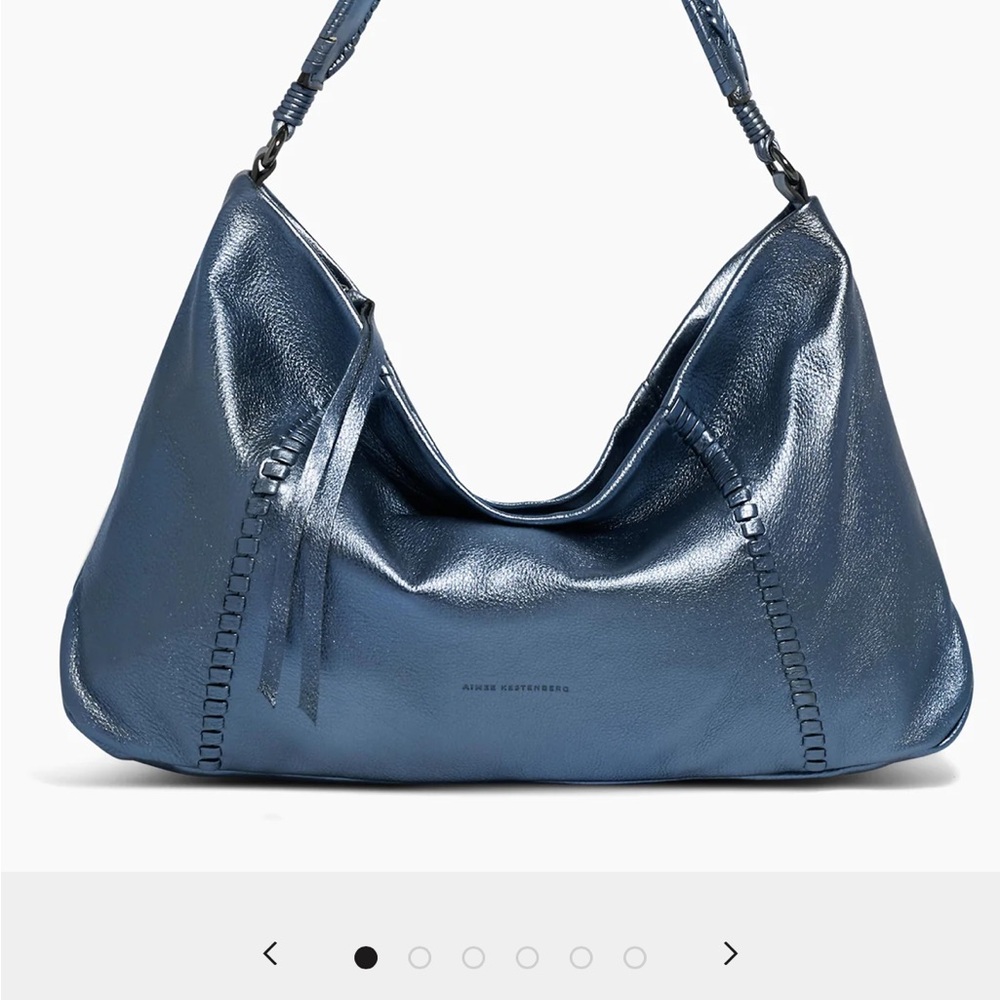 Aimee Kestenberg “All for Love” shoulder bag in Metallic Blue!